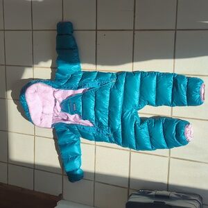 Patagonia Hi-Loft Down Sweater Bunting - Infants Size 18 To 24 Months